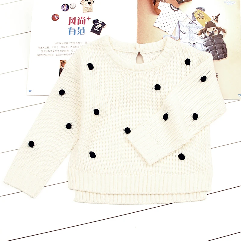 CieiK Baby Girl Knitted Sweaters For Kids Black Dot 2018 Spring Newborn Cute Cardigan Winter Children Clothing Infant Pullover (11)