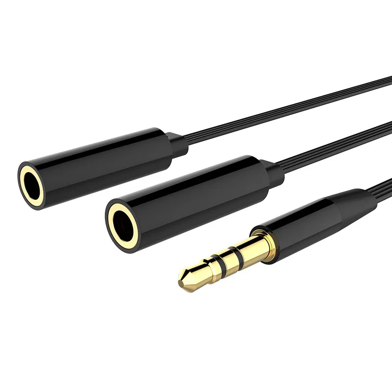 

Headphone Splitter Earphone Share Adapter 2 in 1 Headphone Extension Cable 3.5mmn Jack Audio Connected Mobile Phone PC Laptop