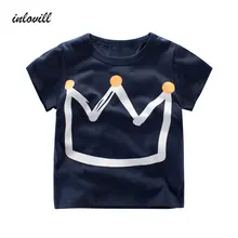 Summer Kids Boys T Shirt Crown Print Short Sleeve Baby Girls T-Shirts Cotton Children's T-Shirt O-Neck Tee Tops Boy Clothes Summer Kids Boys T Shirt Crown Print Short Sleeve Baby Girls T-Shirts Cotton Children's T-Shirt O-Neck Tee Tops Boy Clothes