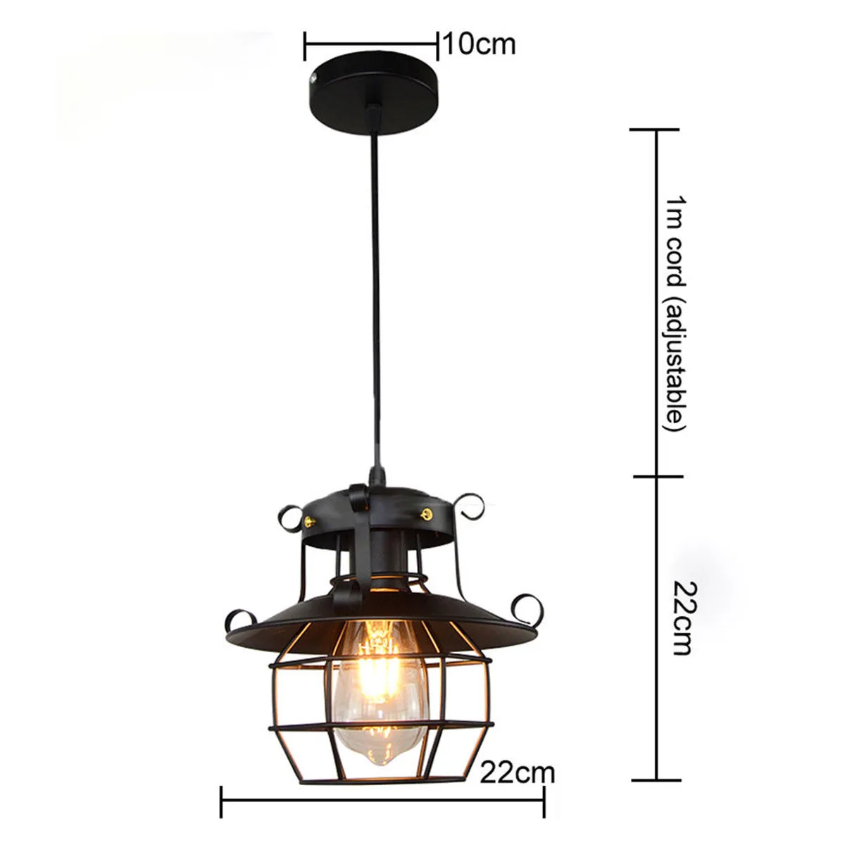 Barra de Luz Decoração da Sua Pingente Cozinha Retro Industrial Pendurado Lâmpada Luz Teto Luminárias Lustre Gaiola Edison Loft Moderno Casa E27 11 Luzes de pendentes
