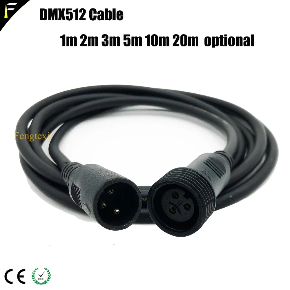 4 шт./лот открытый 3 м DMX512 удлинитель кабеля