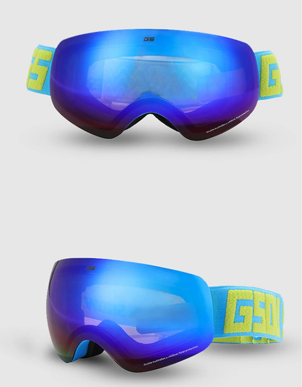 Gsou зимние детские лыжные очки на открытом воздухе мульти-цветные очки Профессиональный сноуборд очки Защита для мальчиков Спортивная одежда для катания на лыжах Солнцезащитные очки
