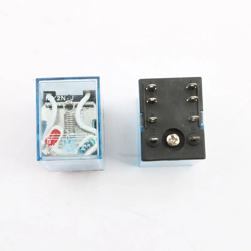 Реле MY2P HH52P MY2NJ общий DPDT микро Электромагнитный переключатель с гнездом