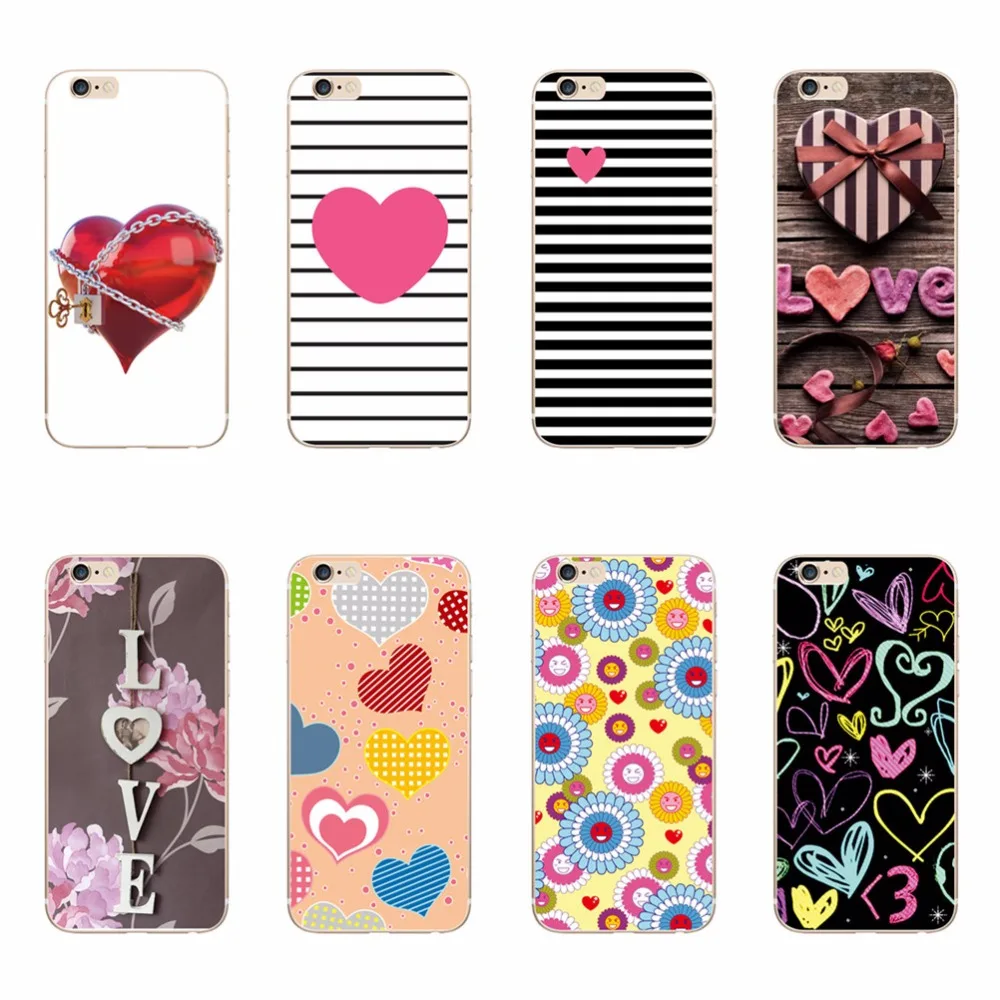 

Luxury Cases For Iphone 6 6s Phone Case Shell Cute Love you Heart Design TPU Silicone Soft Covers For Iphone Rubber Fundas Coque