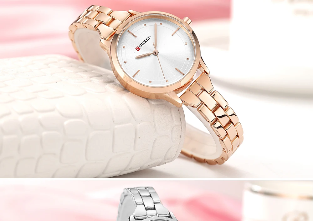 CURREN женские наручные часы, горячая Распродажа Модные Кварцевые женские наручные часы из нержавеющей стали ЖЕНСКИЕ НАРЯДНЫЕ Часы Montre Femme reloj mujer