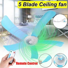 Энергосберегающий потолочный вентилятор, мини-вентилятор, антимоскитный подвесной вентилятор, кондиционер, охладитель с RC 3 метровым шнуром для лета, 5 лопастей