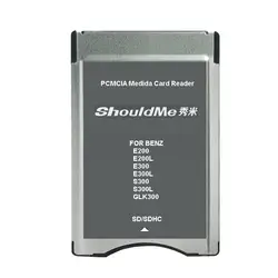 SD карта PCMCIA reader Адаптер для Benz MP3 поддержки памяти 32 Гб 5 шт./лот Бесплатная доставка