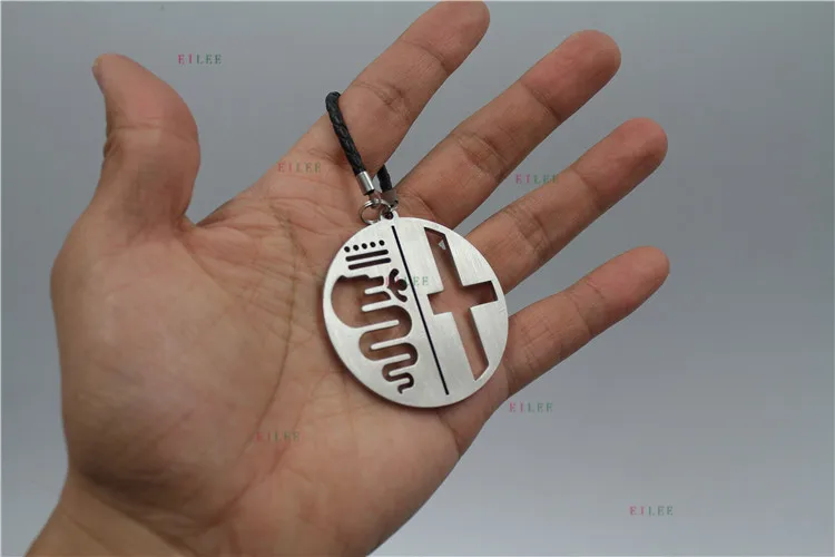 

Fit for ALFA ROMEO keyring 4C SPIDER GTV GT BRERA GIULIETTA GIULIA 164 keychain emblem pendant