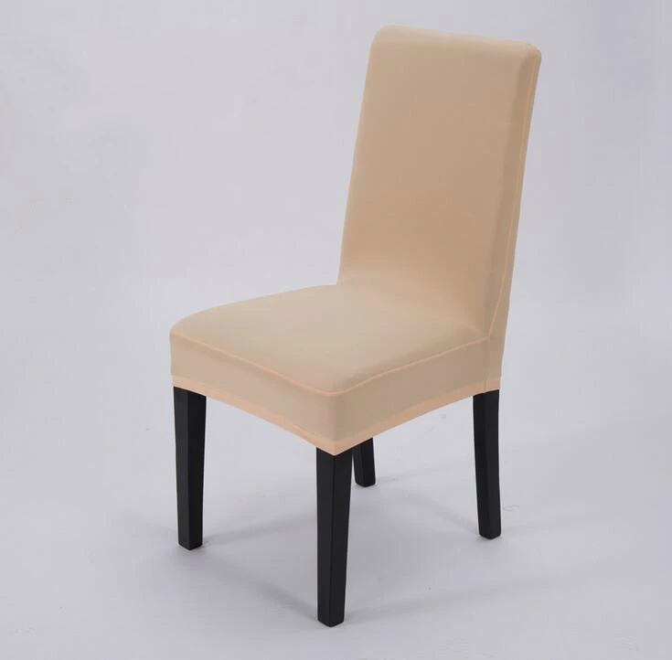 Универсальные эластичные тканевые чехлы на стулья, Китай для свадебных декораций, праздничные чехлы на стулья для банкетов, обеденных стульев - Цвет: Champagne