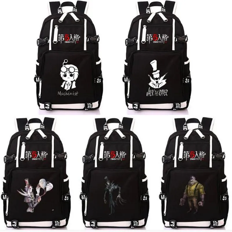 Eatsomethinggood 激安 アイデンティティ V ジャック庭師ゲームバックパックバッグ学生ランドセ ルスクールバックパックティーンボーイズ漫画スクールバッグギフト 通販 価格