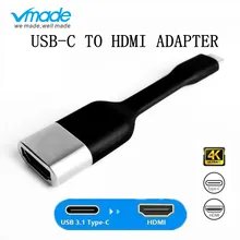 Тип usb c к hdmi адаптер, usb 3,1 USB C к hdmi адаптер конвертер для мужчин и женщин MacBook/huawei Matebook/Smasung S8
