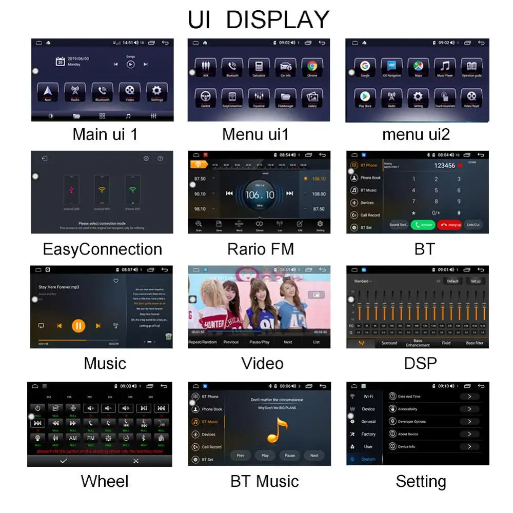 Top 10.1" Android 8.1 Car Multimedia Player Stereo Radio for Volksweagen VW Tiguan L 2017 18 GPS Navigation Head Unit DSP 2.5D+IPS 1