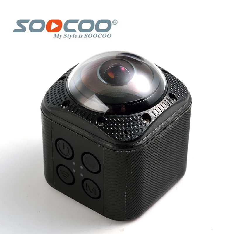  Original SOOCOO Cube360F Wifi 1080P Full HD 360 Degree Panorama Camera 20m Waterproof Depth