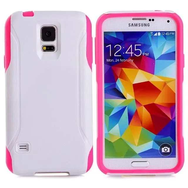 DHL,, высококачественный ПК+ ТПУ чехол для Samsung Galaxy S5. 2 в 1 шт+ жесткий чехол из термопластичного полиуретана для Samsung Galaxy S5, 100 шт/партия