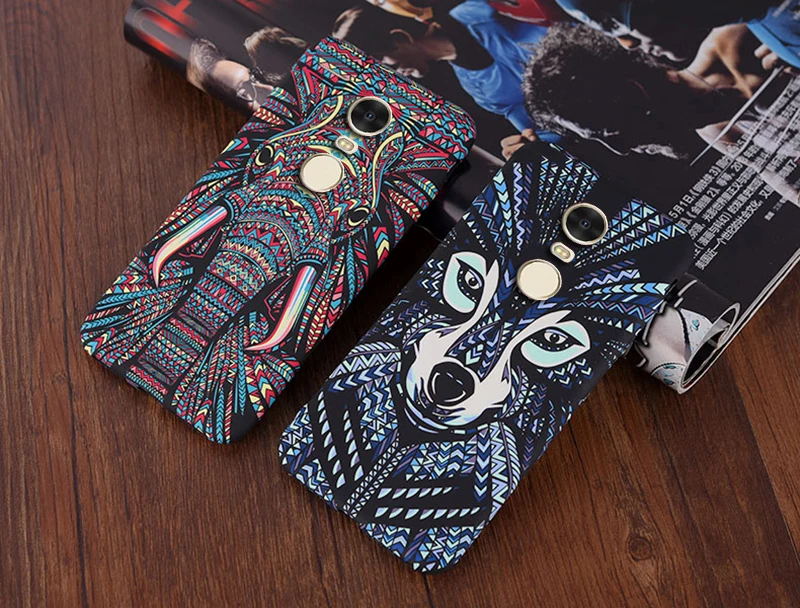 KaiNuEn Coque чехол для Xiaomi Redmi Note 4 4X Note4 X мобильный телефон слон тигр животное Аватар