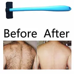 Руководство назад волосы бритва Пластик длинная ручка бритвы безболезненно Бритва для волос для удаления волос на теле бритья по уходу за