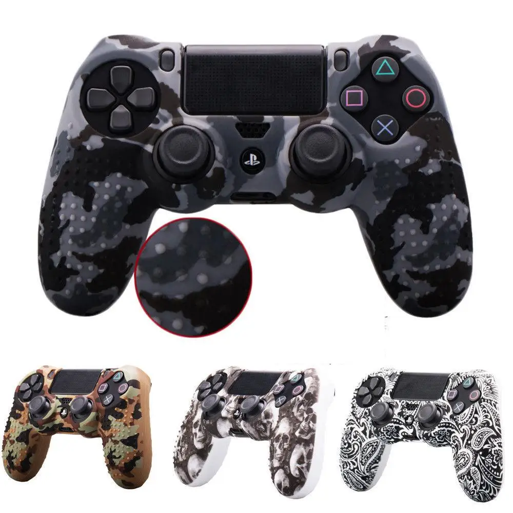 EastVita Камуфляжный Противоскользящий силиконовый чехол для sony playstation 4 Dualshock 4 PS4 DS4 Pro тонкий контроллер