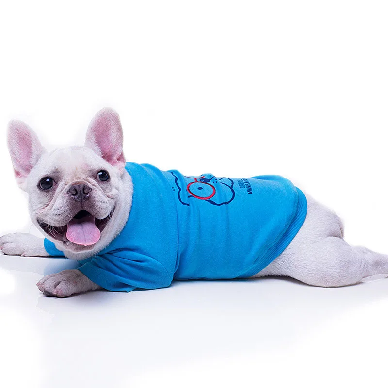 

Dog Clothes for Small Dogs Winter Autumn Cotton Coat for Puppy Chihuahua Warm T-shirt for French Bulldog Dog Print Pet Apparel
