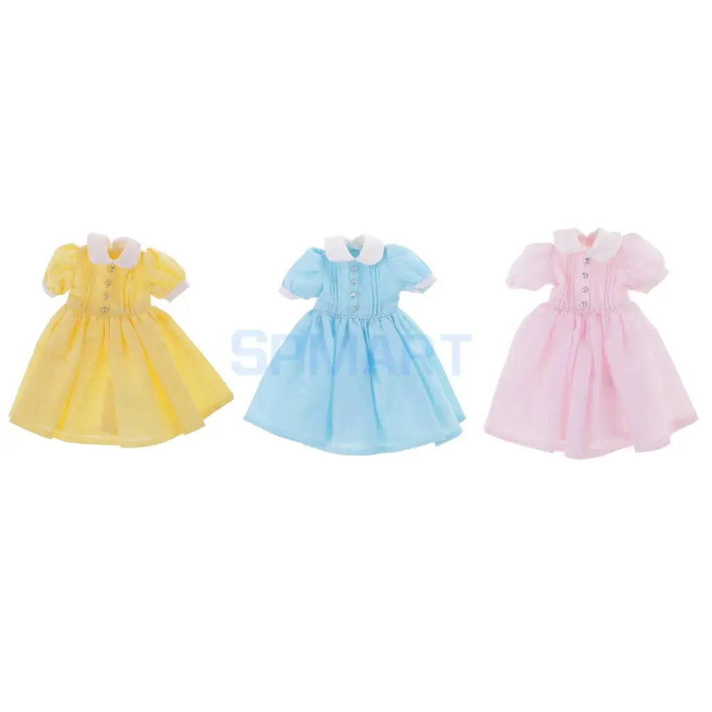 

12.5cm Lovely Doll Dress Clothes Clothing Outfit for Neo Blythe Pullip Azone Licca Momoko Dolls Dress up Accessory Gift