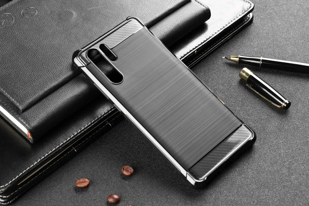 Чехол из углеродного волокна для Huawei P30 P20 Honor 9X 8X Note 10 8S V20 V10 Nova 5i Pro 2S Mate 30 20 Lite Y7 Y9 Prime