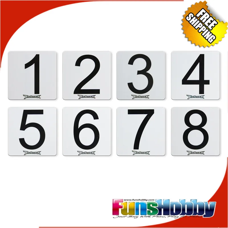 

Tenshock Number(1 to 8)Plate For RC Boat Race TS-HMP-01
