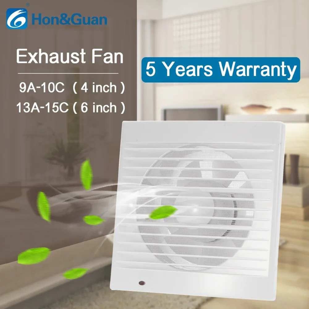 6 inch Silence Extractor Exhaust Fan Air Ventilation Fans Ventilator Wall Window For Toilet Bathroom Kitchen Mounted 110V 220V