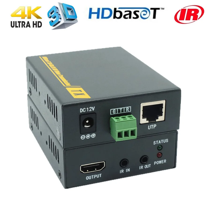 4Kx2K HDBaseT HDMI POE Extender 70m With No Delay No Loss HDMI Over CAT6 RJ45 Extender HDMI 1.4v