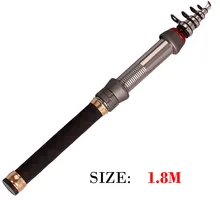  99% Carbon 1.3M 1.5M 1.8M 2.1M 2.4M Portable Telescopic Rock Sea Fishing Fish hand Spinning Rod Pole Coarse Carp Fishing Tackle 