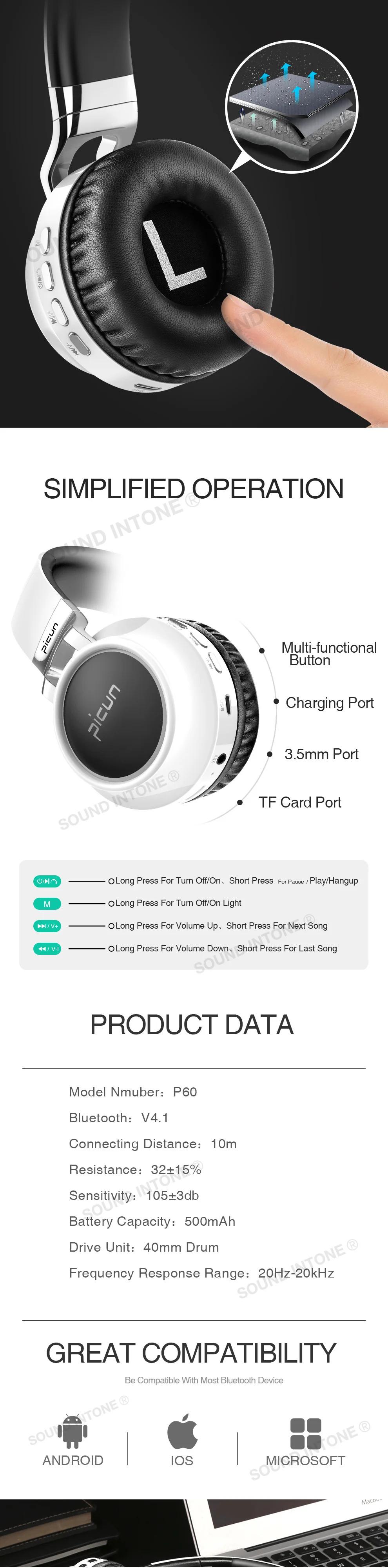 Новые Bluetooth басовые наушники беспроводные наушники 7 цветов Светящиеся с микрофоном Поддержка TF карты для телефонов Xiaomi huawei Tv iPhone PC