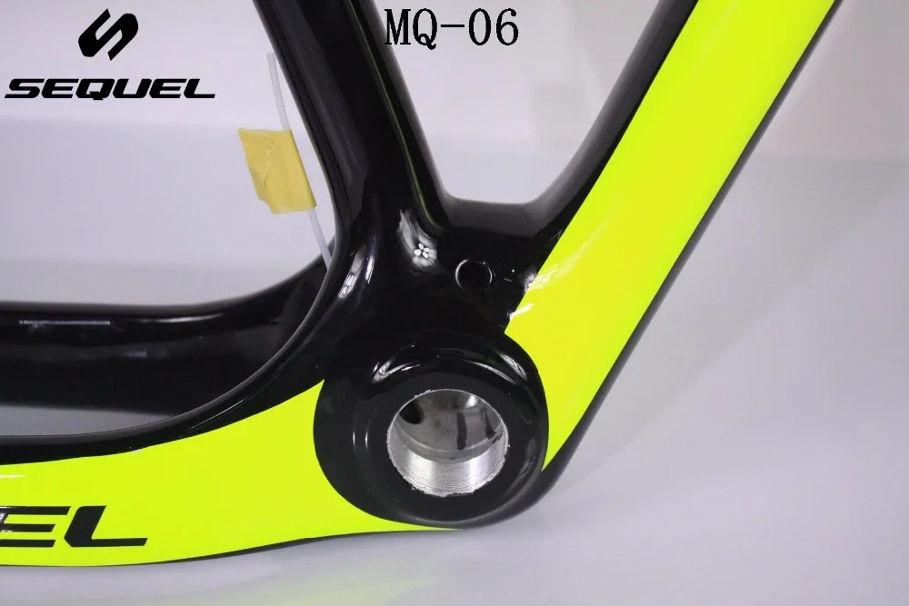 Top carbon frame MQ06 29er carbon mountian bike frame BSA /BB30 T800 thru Alex T800 carbon fiber cycling bike 2