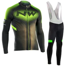 NW бренд Анти-УФ Велоспорт Джерси Набор дышащий с длинным рукавом велосипед Велоспорт одежда горный велосипед одежда Велоспорт комплект одежды