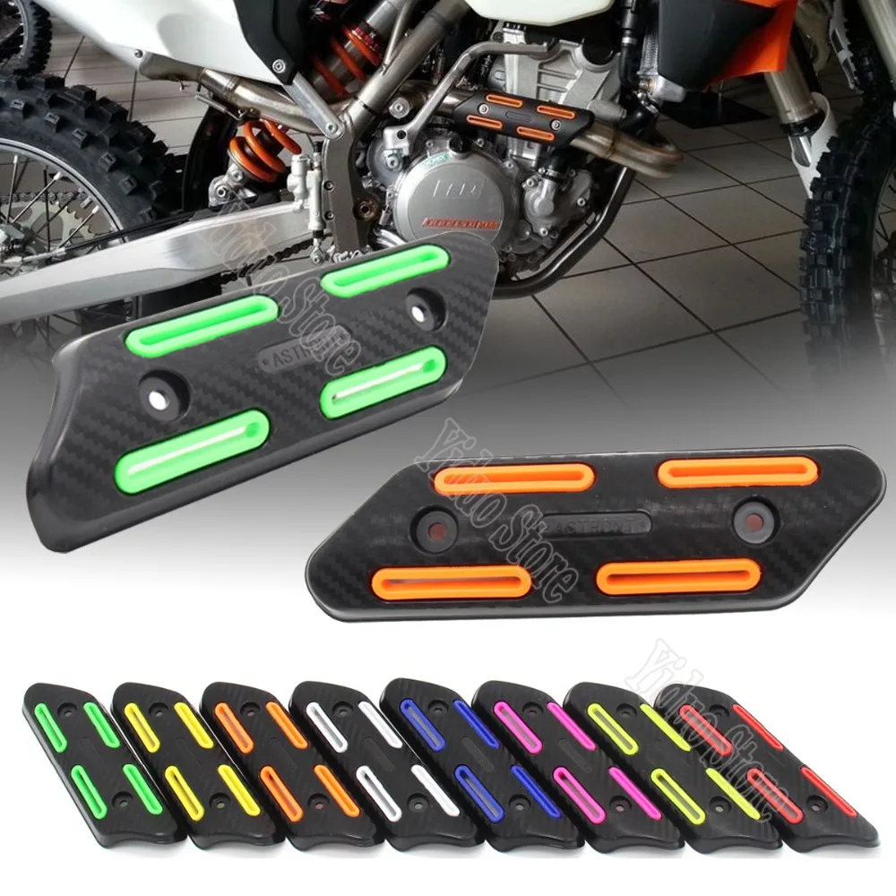 

motocross exhaust pipe protection cover motocross Universal Mid Exhaust system escape Muffler Silencer connector Protector guard