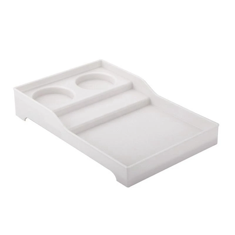 Promotion Hotel Supplies Abs Toothbrush Holder Bathroom Disposable Toiletries Storage Tray - Цвет: White