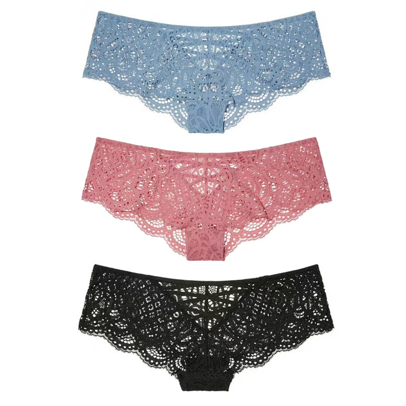 Sexy Lace Panties Women's Cotton Ultra Soft Briefs Bikini Seamless Cute Bow Girls Briefs Soft Comfort Lingerie Fashion Women