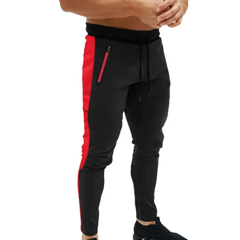 

HEFLASHOR 2019 Men Joggers Pants Casual Fitness Sportswear Tracksuit Trousers Fashion Patchwork Workout Gyms Skinny Sweatpants