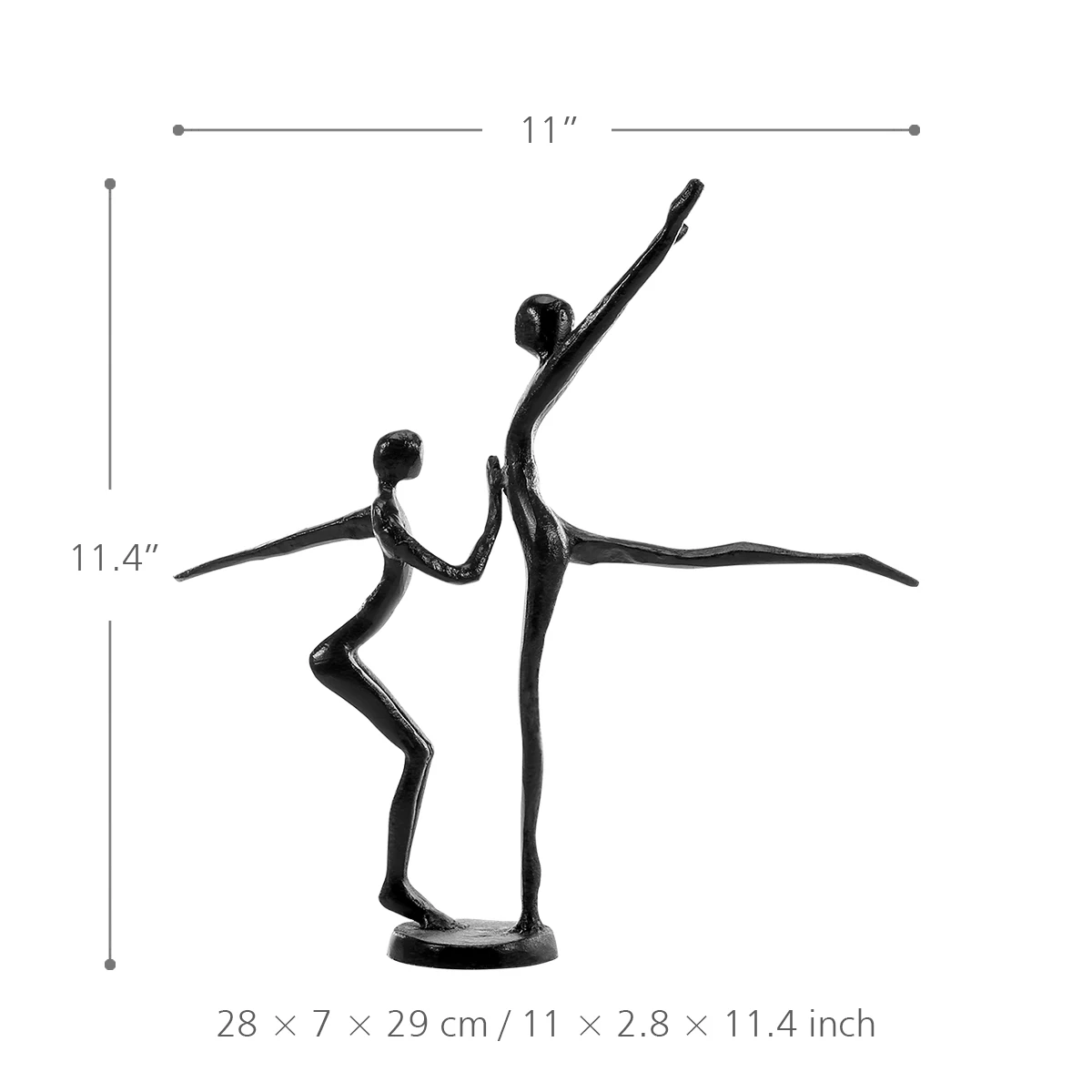 Двойная танцевальная скульптура современное искусство металлическая скульптура домашнее украшение статуя подарок украшение дома аксессуары