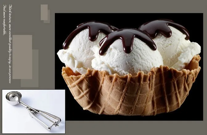 1 шт. ложка для мороженого Полезная из нержавеющей стали совок для мороженного тесто для печенья Дишер Ложка ложка для арбуза ок 0279
