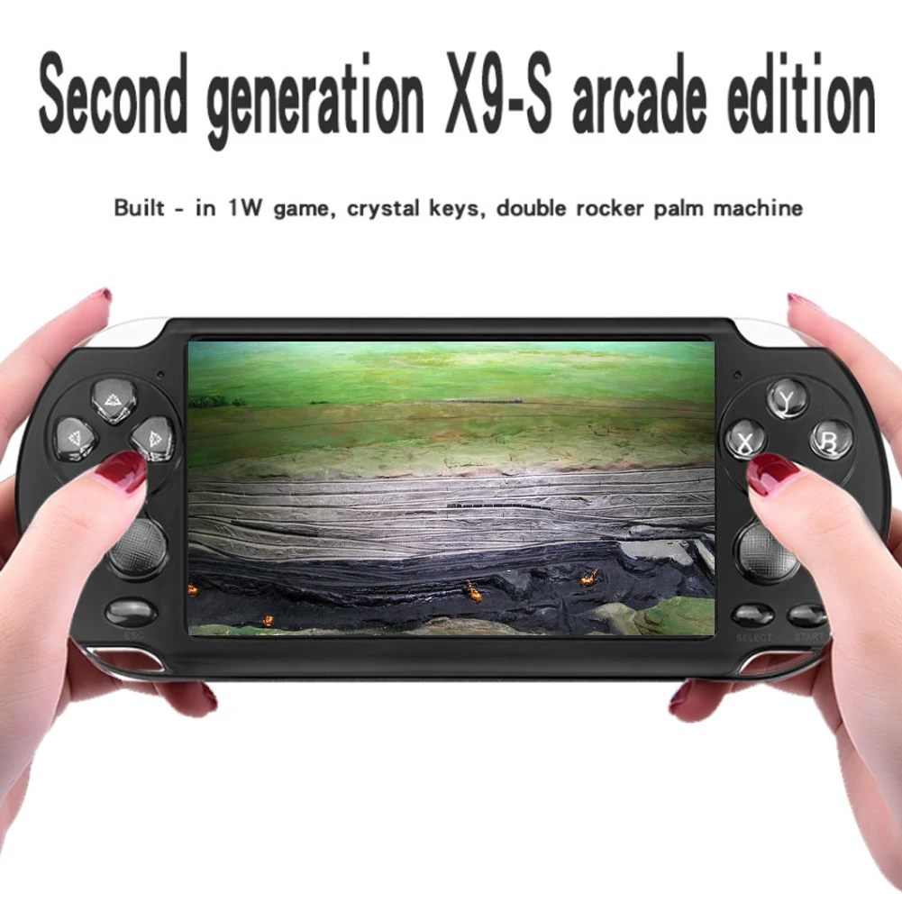

X9-S 5.1inch HD Screen Dual Joystick Handheld Game Player TV OutPut MP3 Movie Camera Multimedia Video Mini Game Console