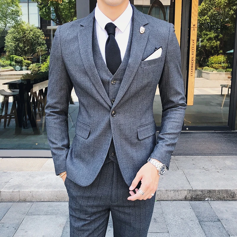 Plyesxale мужские свадебные костюмы Slim Fit костюм Mariage Homme Luxe 2018 высокое качество серый