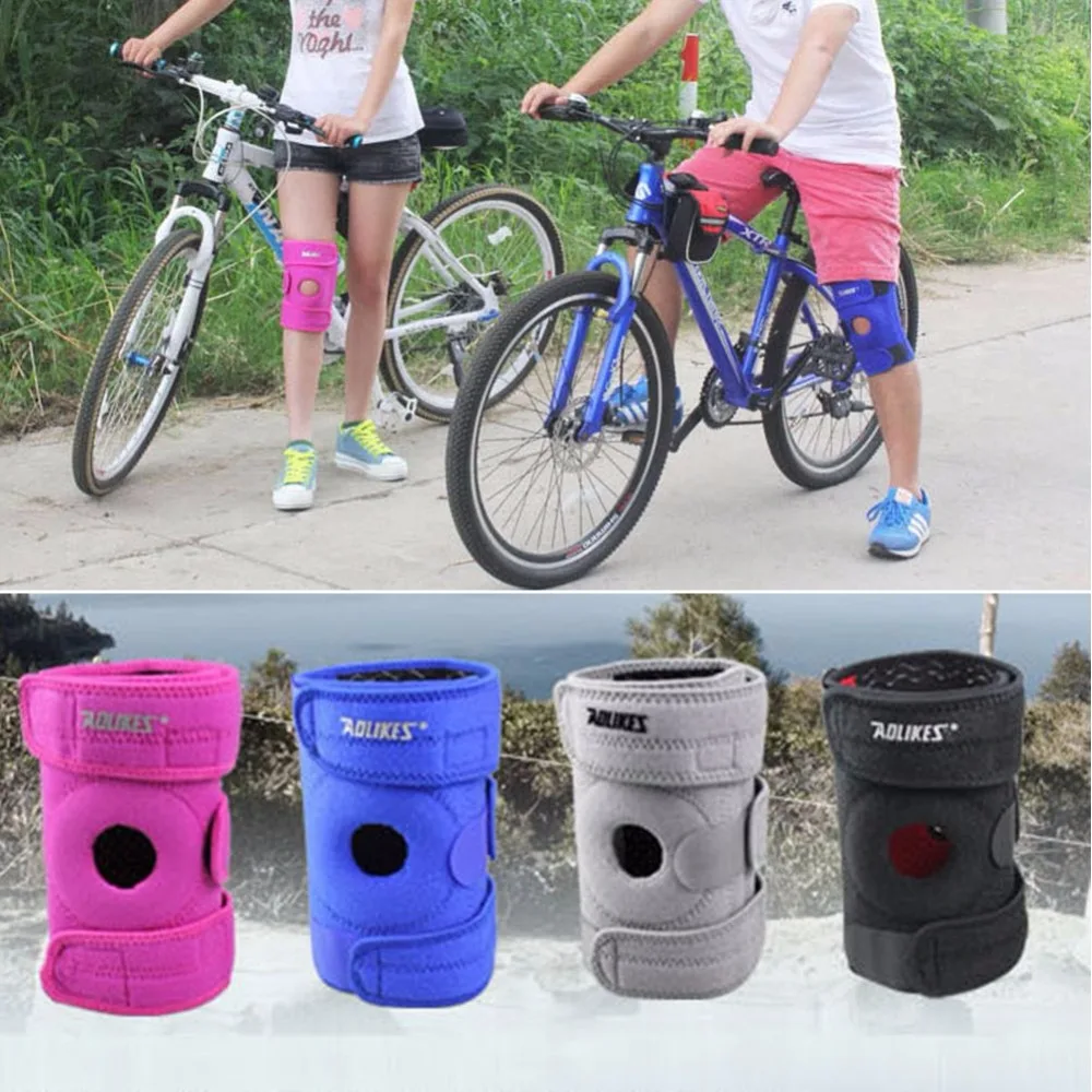 

Patella Men Support Strap Brace Pad Knee Protector Sports Equipment Hole Kneepad Safety Guard
