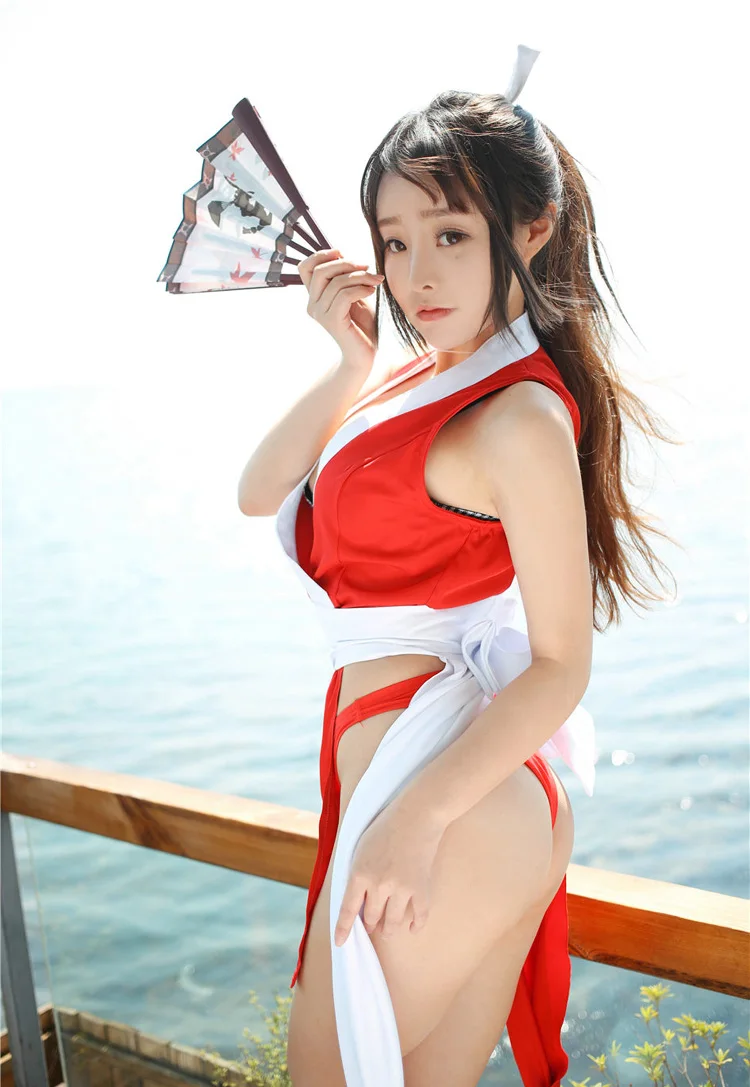 Косплей Король бойцов 97 Mai Shiranui костюмы японского аниме сексуальные костюмы платья для женщин женское платье с бесплатным подарком