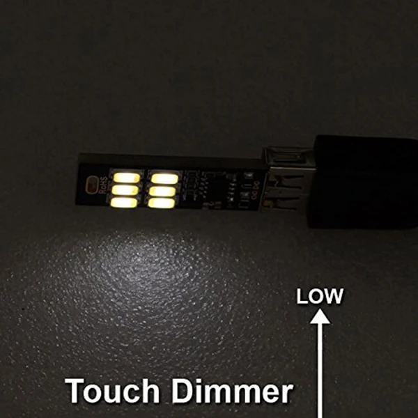 5 шт. светильник-брелок супер яркий 6 светодиодов мини USB светильник с умным сенсорным безэлектродным затемнением переключатель для клавиатуры ноутбука