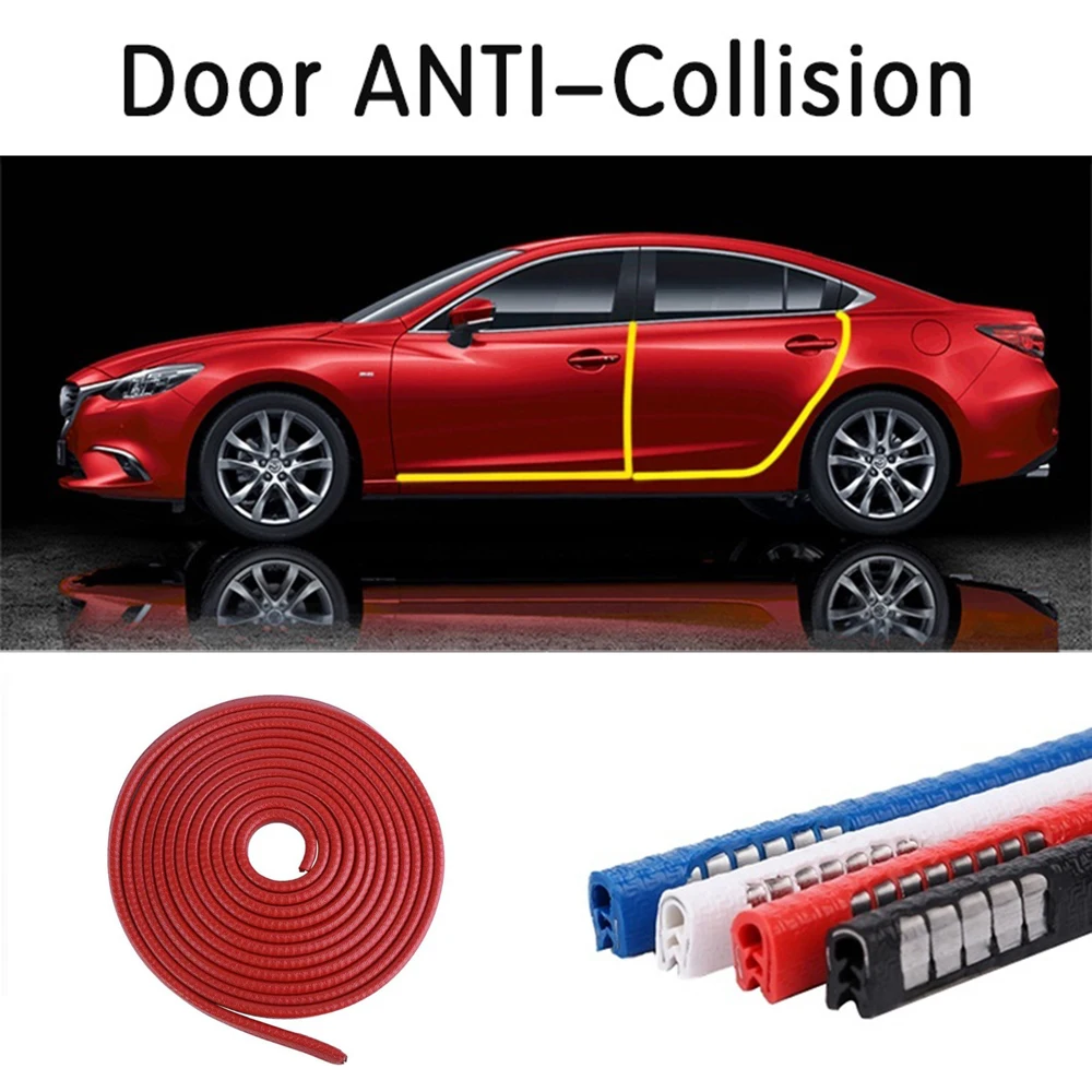 5 м автомобильный Стайлинг молдинги двери Защита от царапин защитная крышка для края двери автомобиля Защита бампера автомобиля Стайлинг полосы