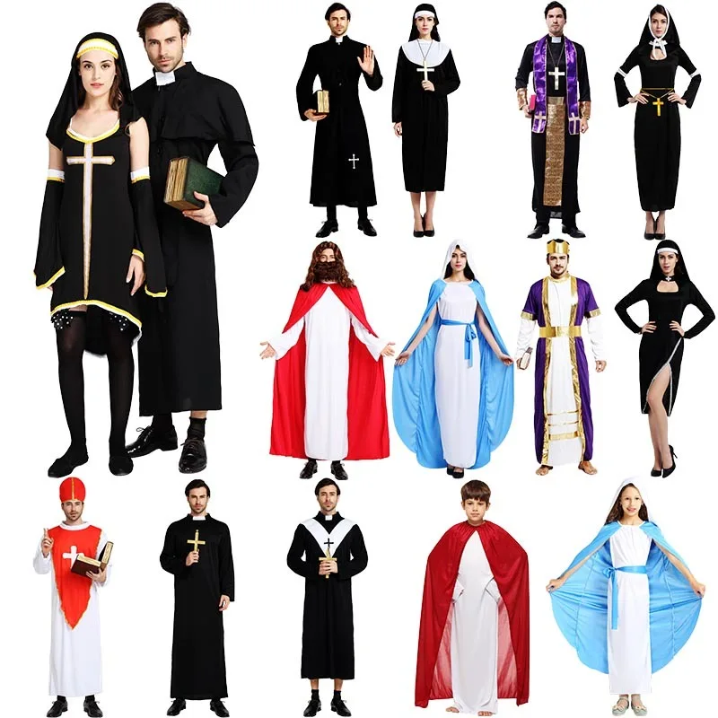 

latex mens hot white adult nuns uniform sexy nun halloween costumes for women plus size outfit girls kids children fancy dress