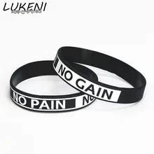 1 шт. лидер продаж модный силиконовый браслет LUKENI девиз без боли