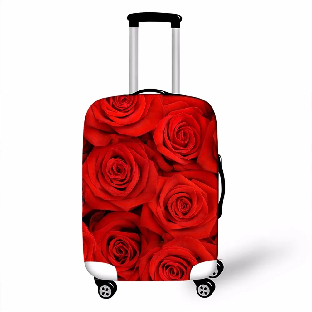 Flower Luggage Protective Covers For 18 28 Cases Elastic Pink Suitcase
