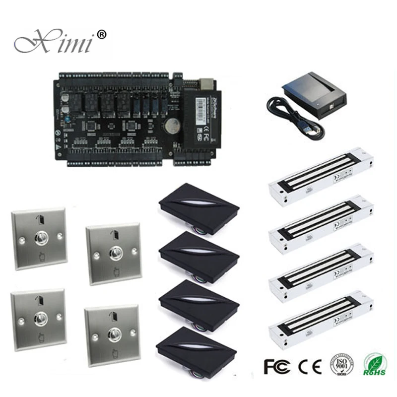 

Good Quality Free Shipping C3/400 Access Control Board Access Control Panel Linux System 4 Doors Access Control Systems TCP/IP