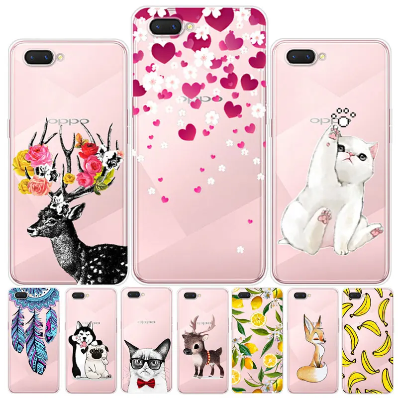 

Silicone Cases For OPPO A3S Case 6.2" Transparent Soft TPU Back Cover For OPPO A3S CPH1803 A 3S OPPOA3S Case OPPO A5 Phone Case