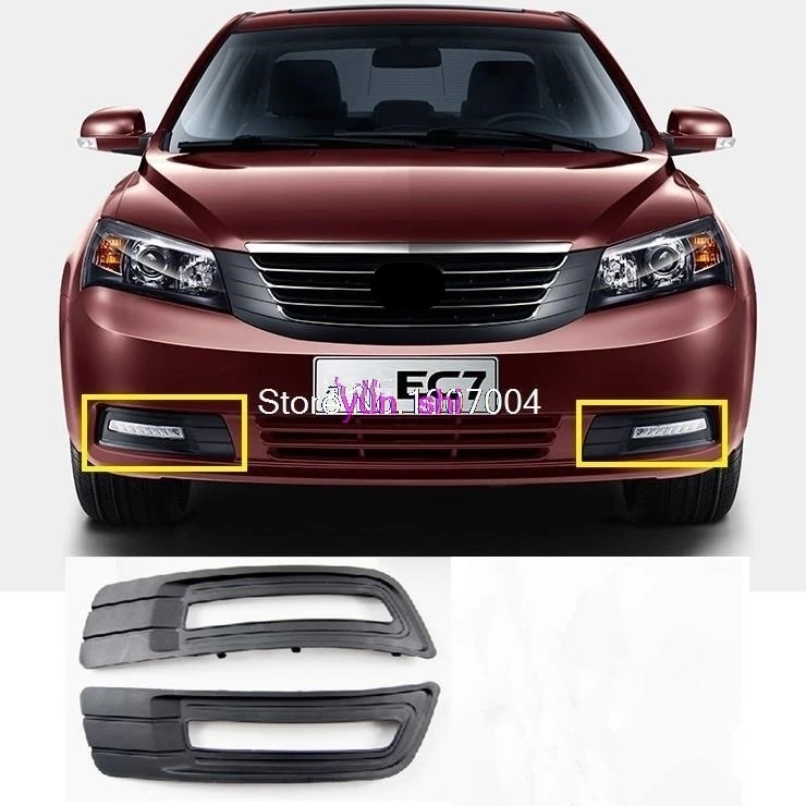 

2 pcs Sedan LED fog lamp Frame Car Daytime Running Lights box car styling For Geely Emgrand EC7 2009 - 2013 Car accessories
