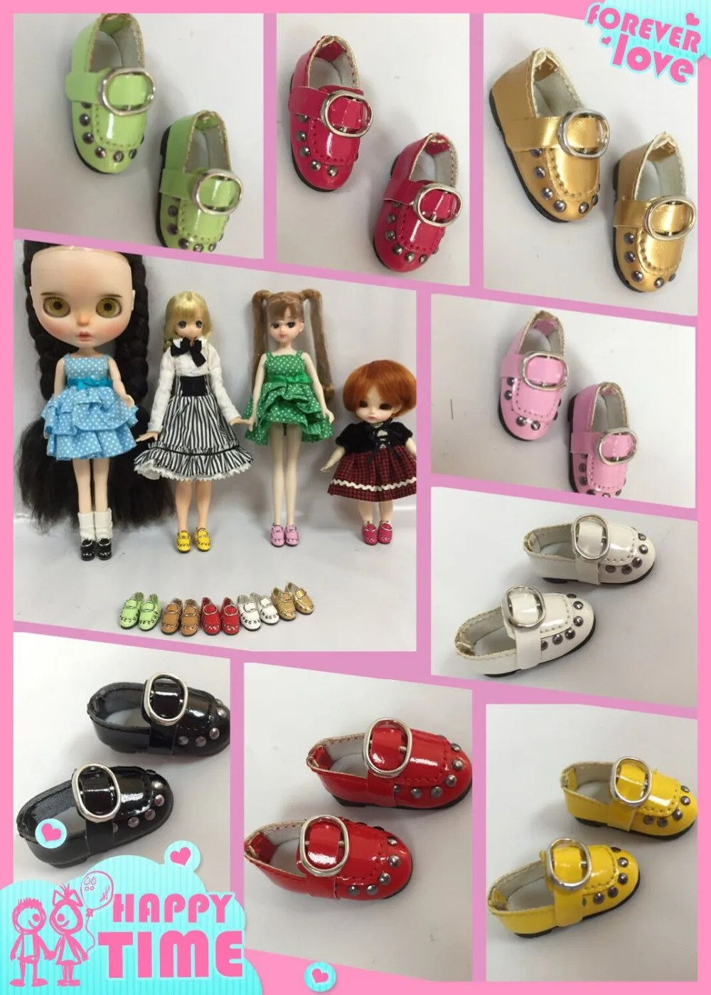 Обувь для кукол blyth, Azone, куклы OB, кукла licca, 20 см BJD и т. Д. Длина: 2,8 см